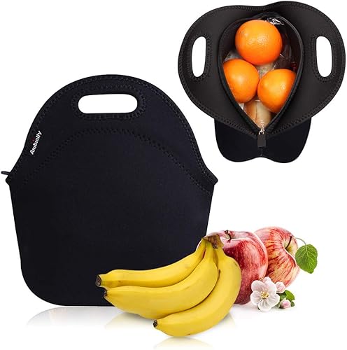 Miniatura 3 de Nevera de neopreno de Ambielly. Nevera con aislamiento para guardar la comida en un viaje, Negro