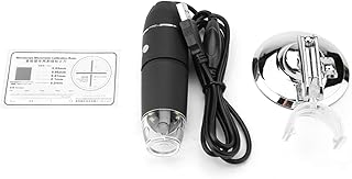 Electronic Microscope, 50X-1600X Handheld Electronic Microscope 1600X 2MP HD USB Magnifier with Holder for Industrial, Jewelry Appraisal, 2G+IR Lens Construction