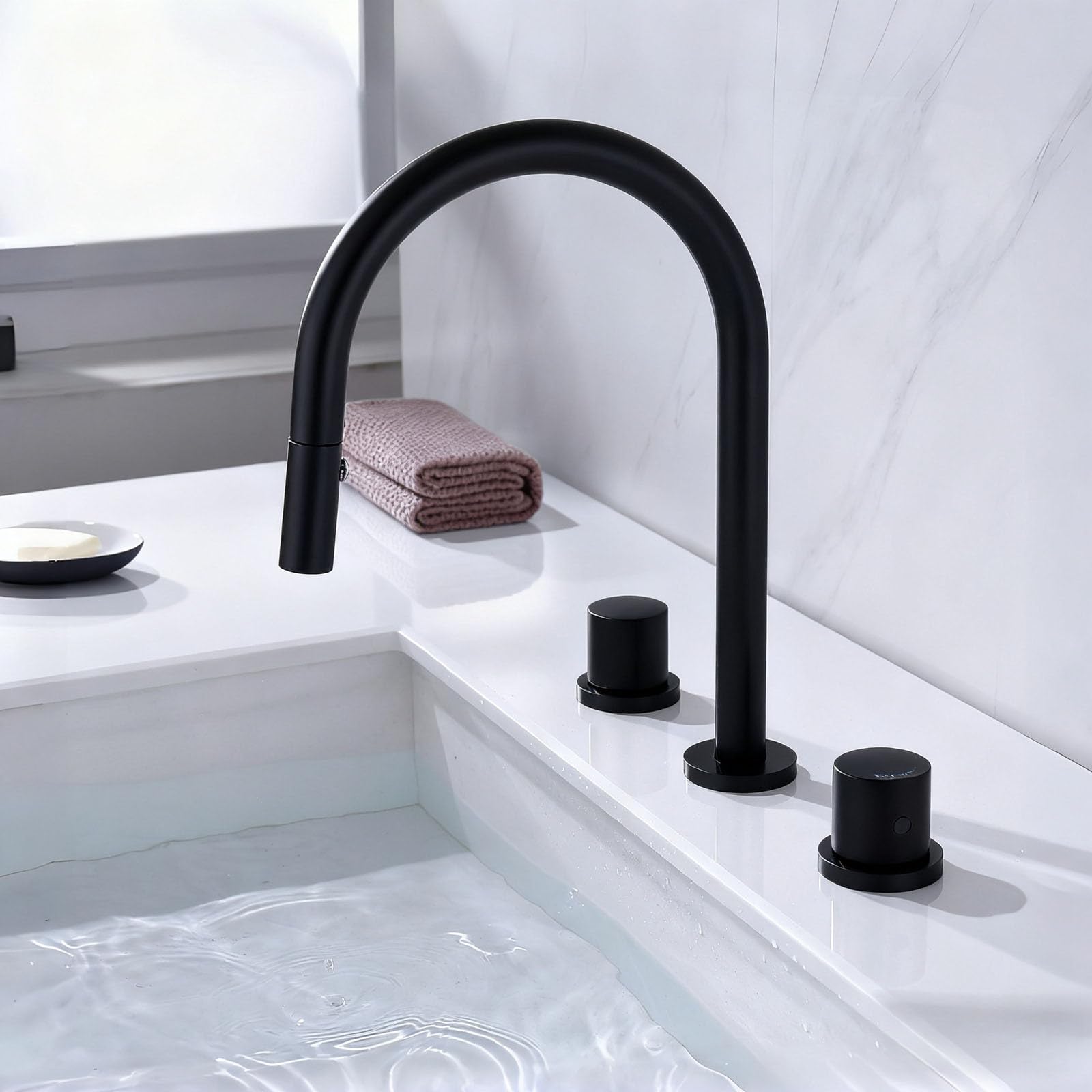 Robinet lavabo salle de bain extractible pour simplifier votre rituel - 6