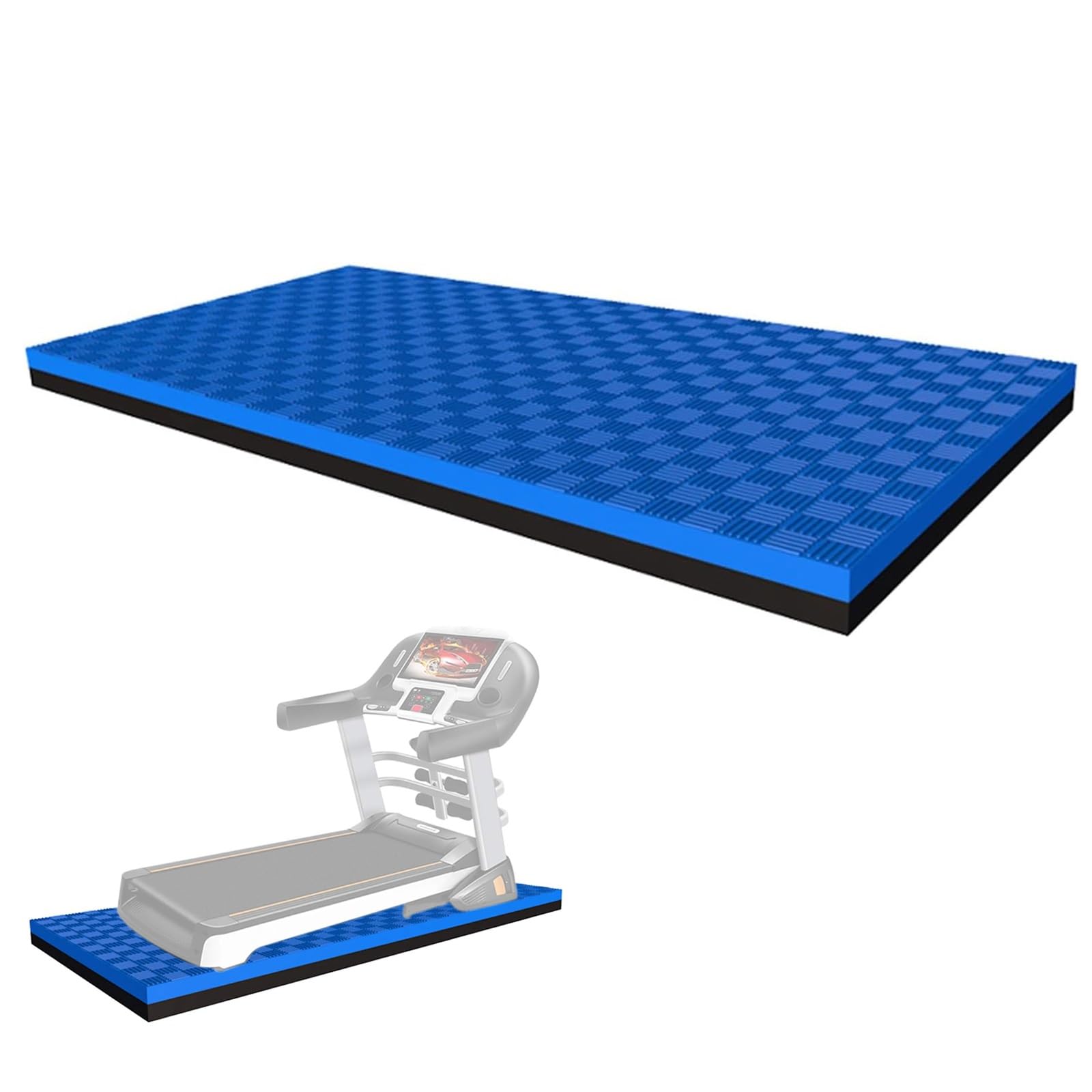 Alfombrilla para cinta de correr Esterilla for cinta de correr, esterilla de yoga duradera de alta densidad, almohadilla de EVA antideslizante for ejercicios de fitness for equipos de gimnasio en casa