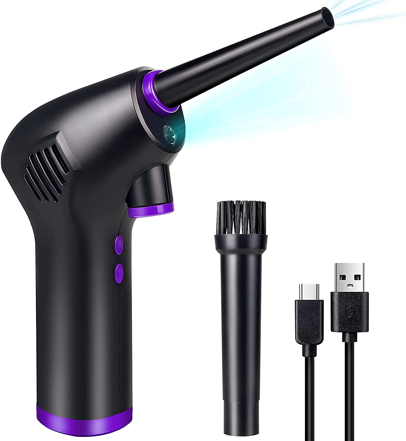 KASTWAVECordless Air Duster, 15000mAh Battery,Powerful 36000 RPM,USB-C Fast Charging, Electric Air Blower, Alternative to Compressed Spray Cans, for Computer Keyboard Sofa Cleaning