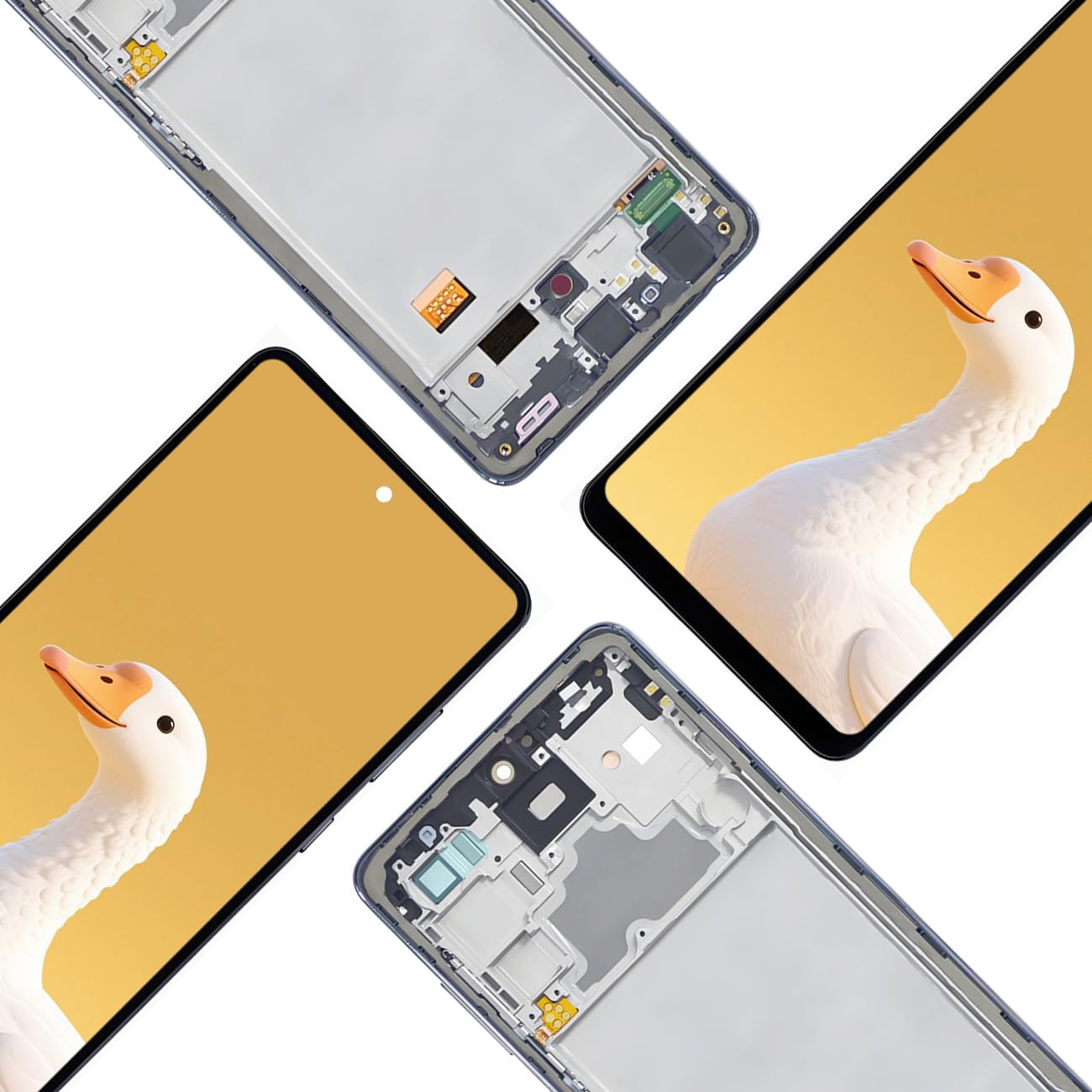 for Samsung A72 Screen Replacement 6.7inch Galaxy SM-A725M SM-A725F SM-A725F/DS SM-A726B SM-A726B/DS Assembly LCD Display Touch Screen Digitizer with Frame Repair Tools