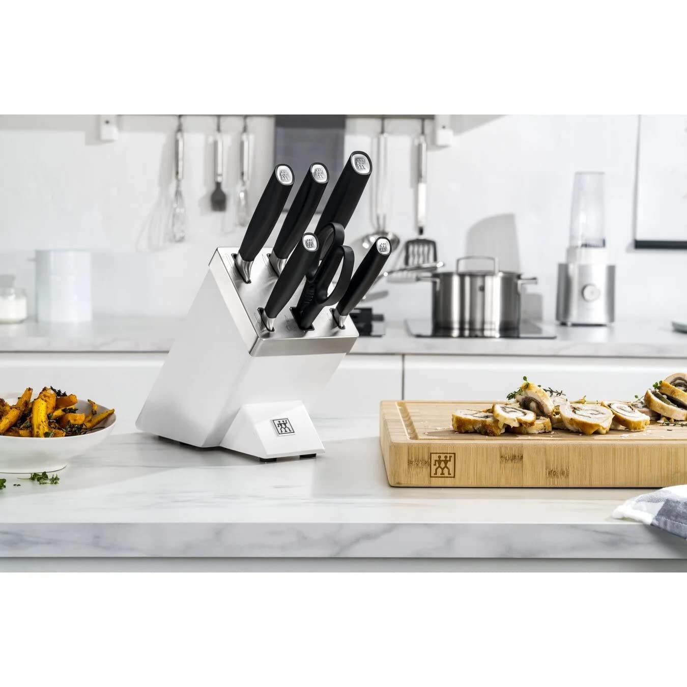 Zwilling All * Star Messerblockset mit KiS Technologie 7-tlg, Kochmesser Küchenmesser Weiß, (1022776)