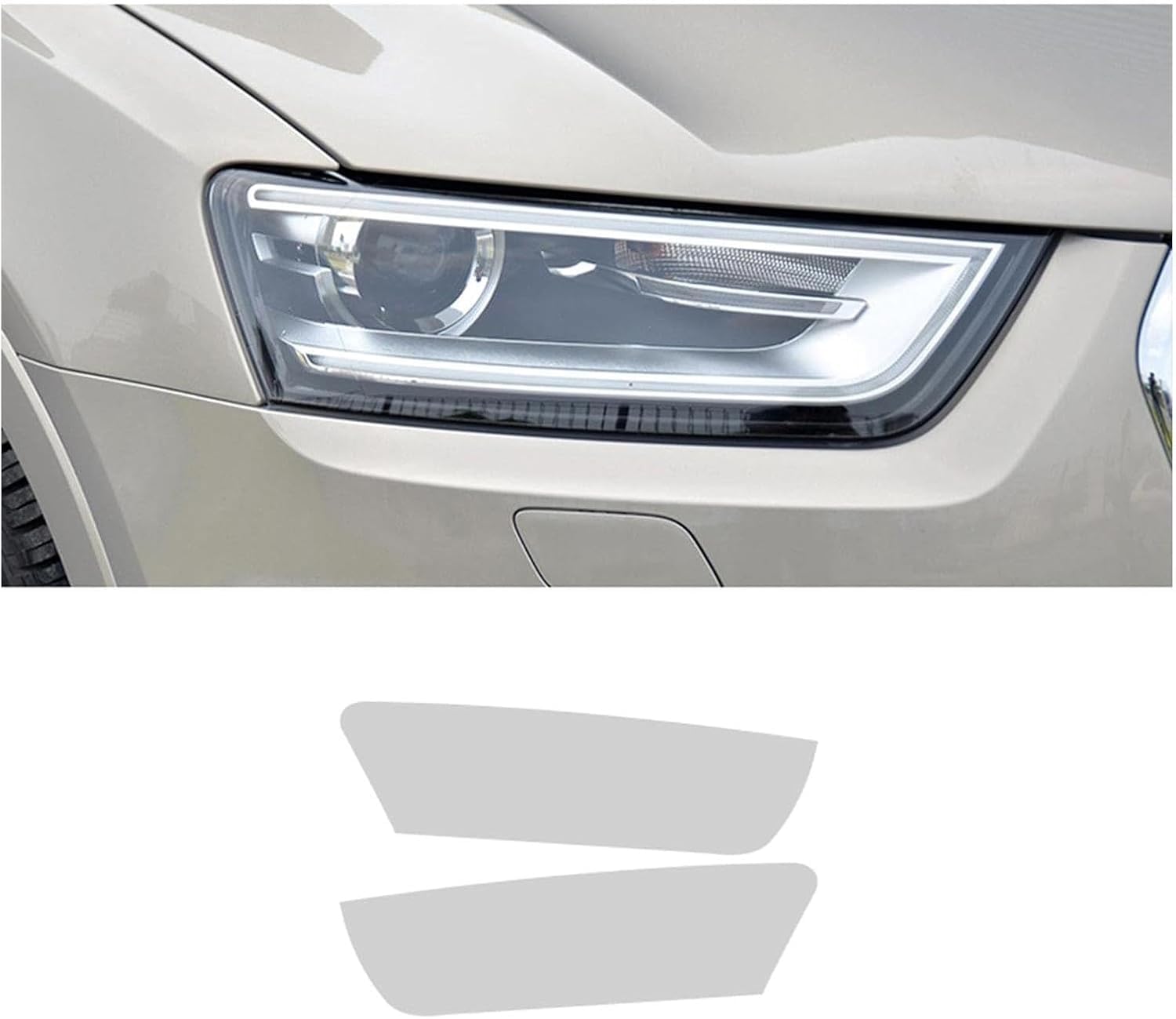 SamLng Car Front Light Film for Q3 2012-2018 Precut Headlight Protective Film Car Front Headlamp Protection Film car Lights Film Headlight Anti-Scratch Non-Yellowing Protective Film