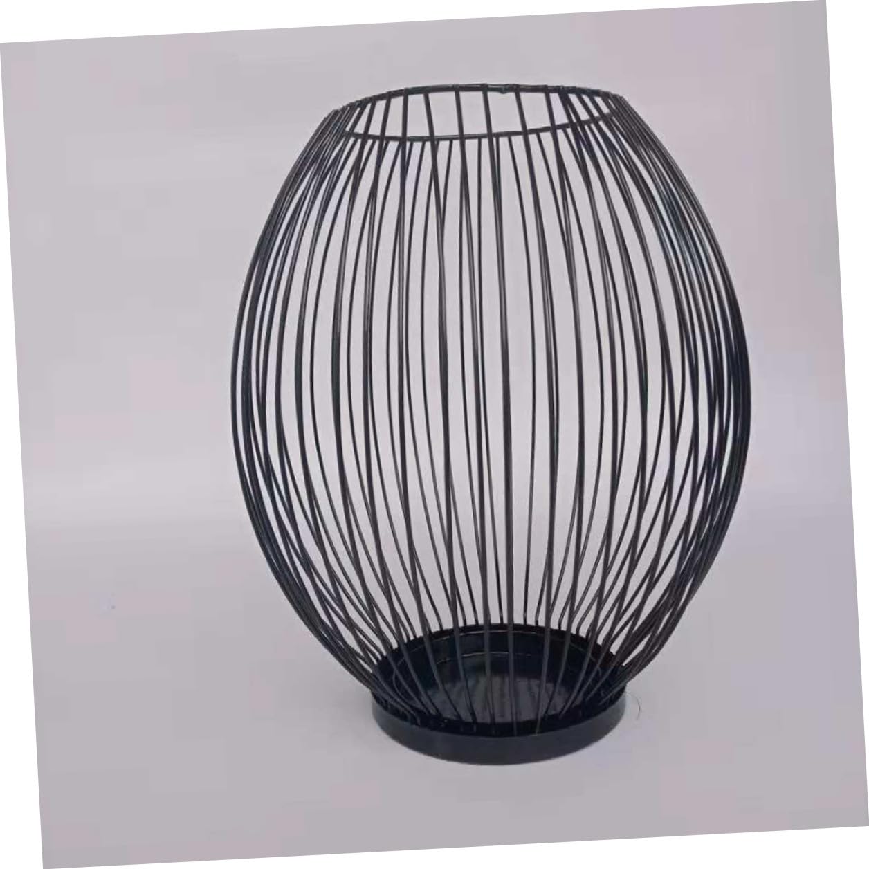 Artibetter Portacandele Supporto per Candele da Tavolo in Ferro Nero ed, Centrotavola Decorativo Design Creativo per Matrimonio e Arredamento Casa