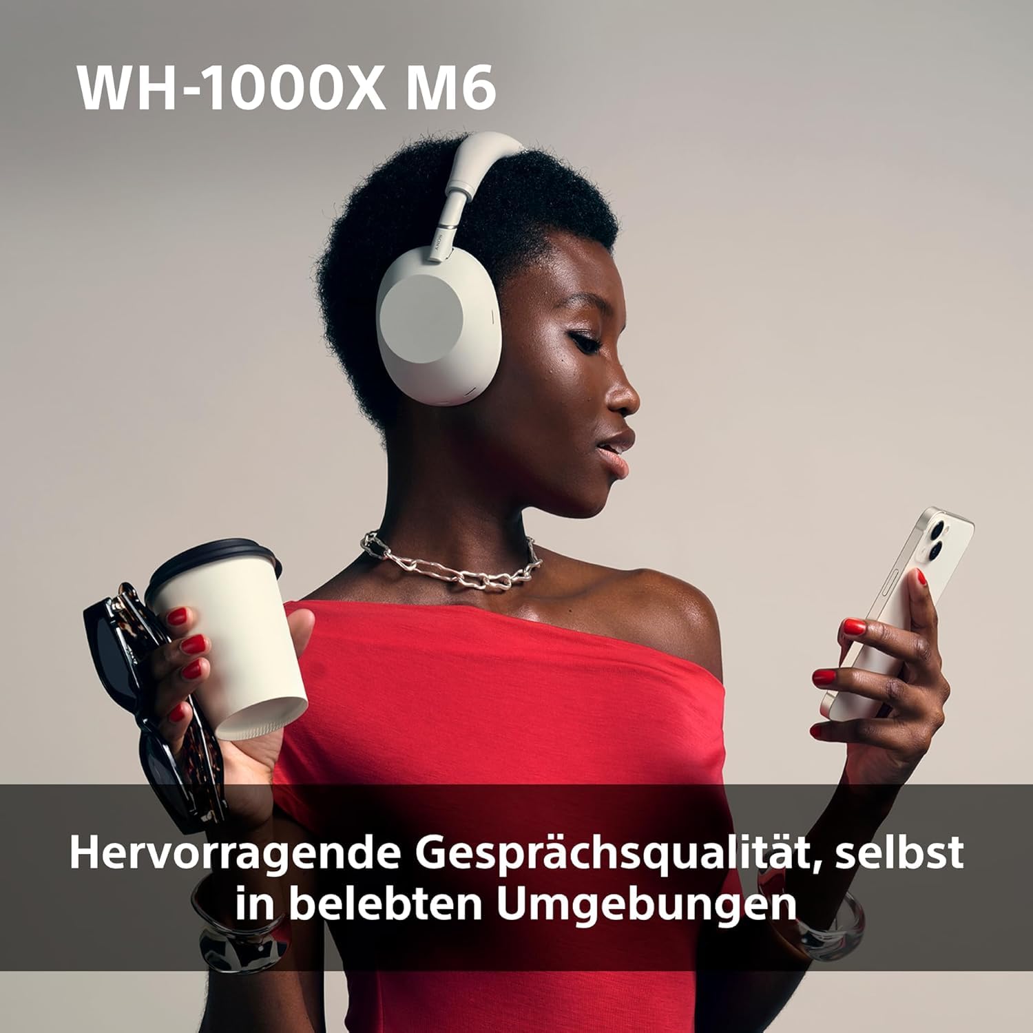 Sony WH-1000XM6 Noise Cancelling Kopfhörer, 30h Akku, Schwarz Ansicht 10