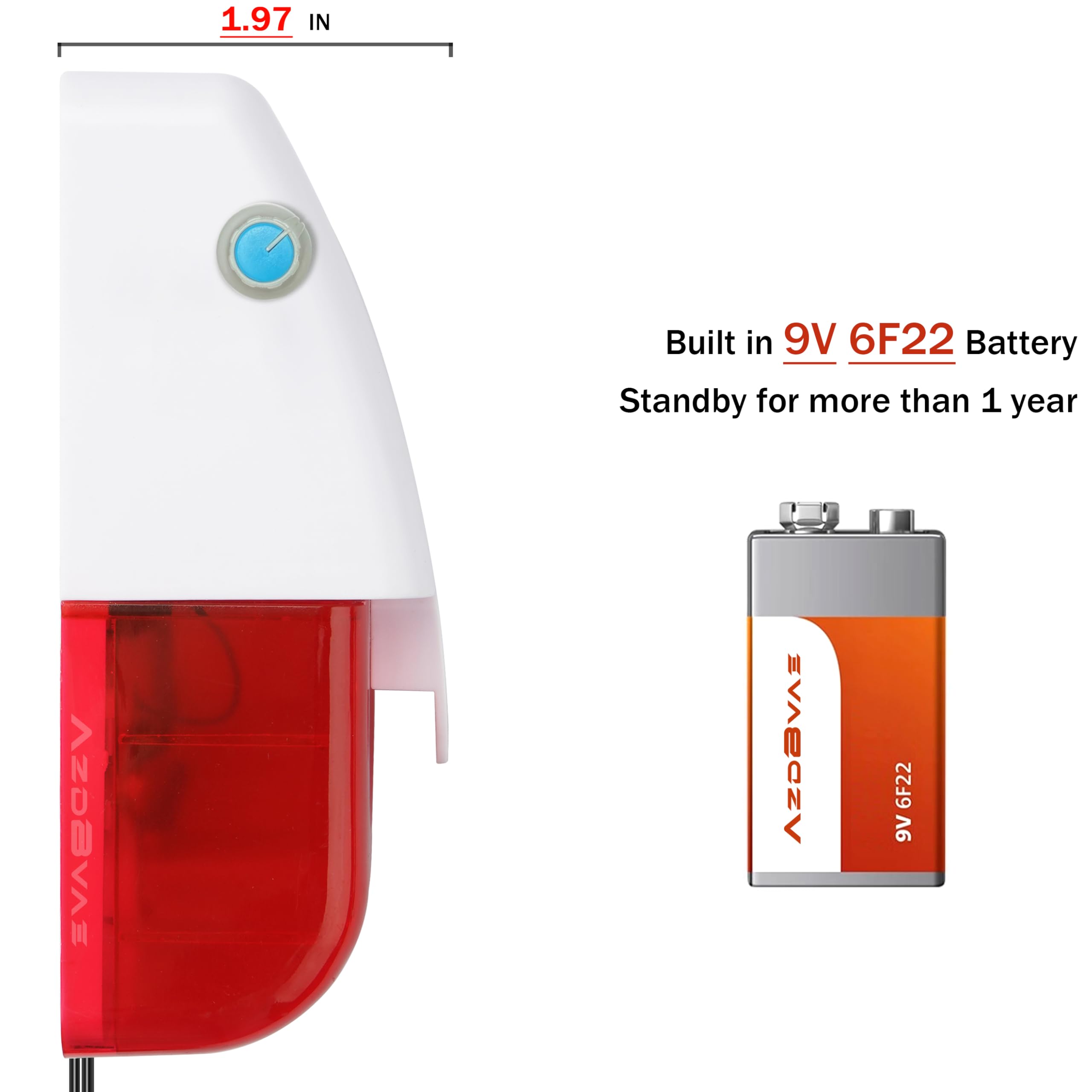 Detector de sensor de alarma de nivel de agua alto/bajo, sirena estroboscópica roja de 120 dB, sensor de fugas de agua, cable de sonda de 16.4 pies, adecuado para tanque de agua/acuario, piscina