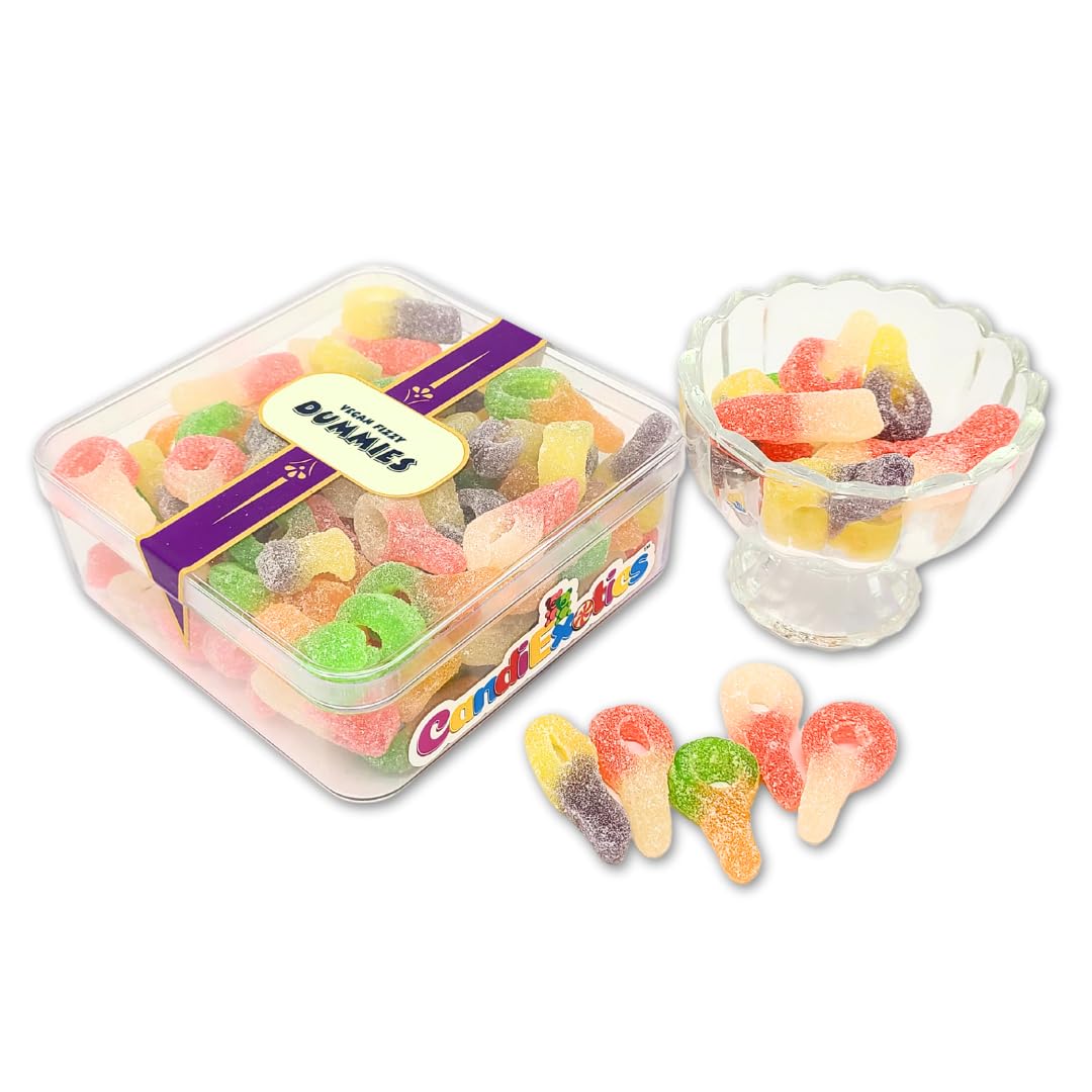 CandiExotics Veg Fizzy Dummies Gummy Candies Assorted Flavors Jelly