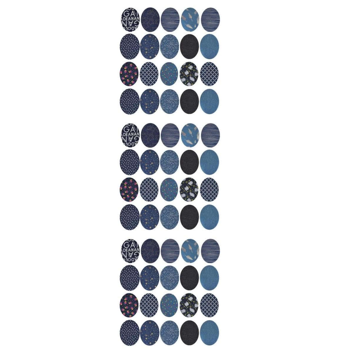 VILLCASE 3 Sets Denim-applikationen Zum Aufbügeln Von Patches Zum Nähen Oder Aufbügeln Von Kleidung. Hübsche Applikationen Für Kleidungszubehör Denim-aufkleber-design 20 Stück * 3