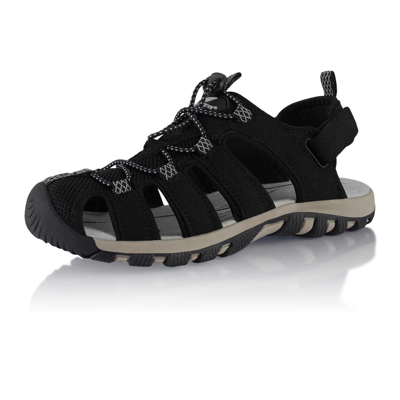 Fusskleidung® Damen Herren Trekkingsandalen leichte Sommer Sandalen