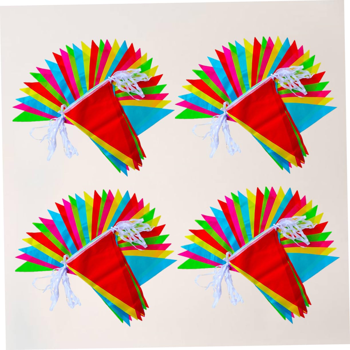 Kisangel 2sets 30m Wimpel Banner Flaggen Bunte Bunting Für Party Dekorationen 4packs * 2