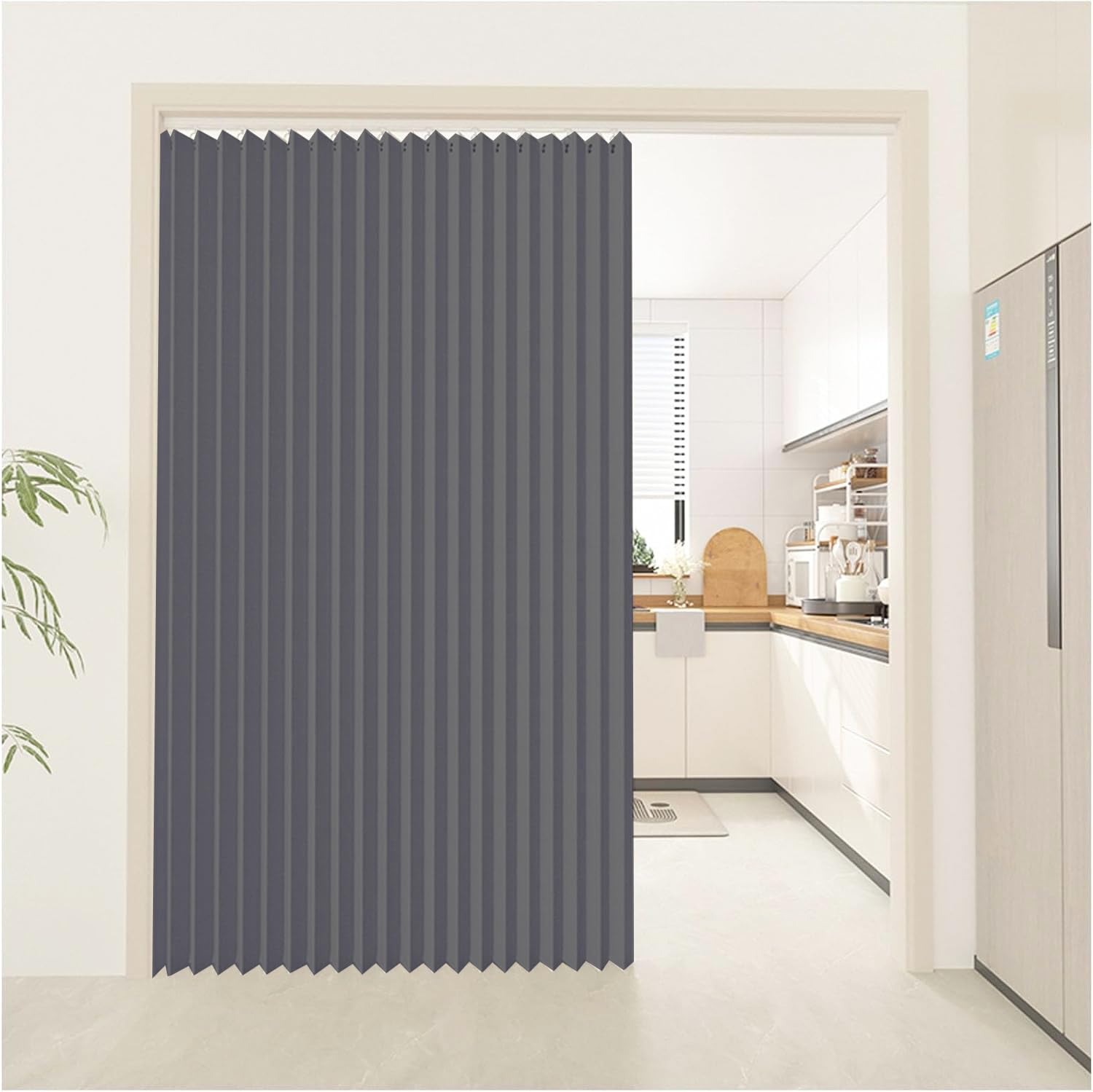 Rideau de porte magnétique pliable pour intimité de la chambre et salle de bain