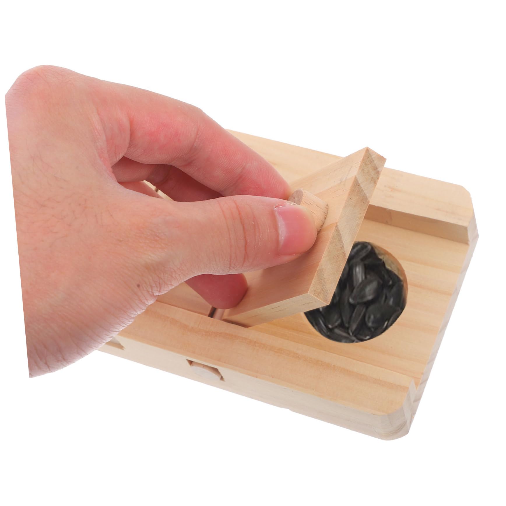 HANABASS 6piezas Madera para Hámsters Conejos y Juguetes Interactivos para Esconder Snacks y Treats para Forrajeo y Estimulación Mental