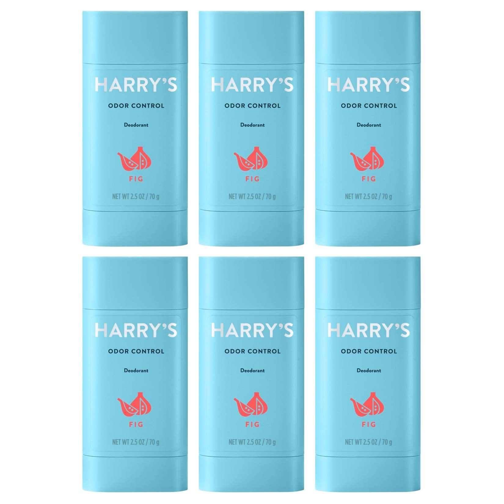 Harry's Men's Deodorant - Odor Control Deodorant - Aluminum-Free - Fig (6 Count)