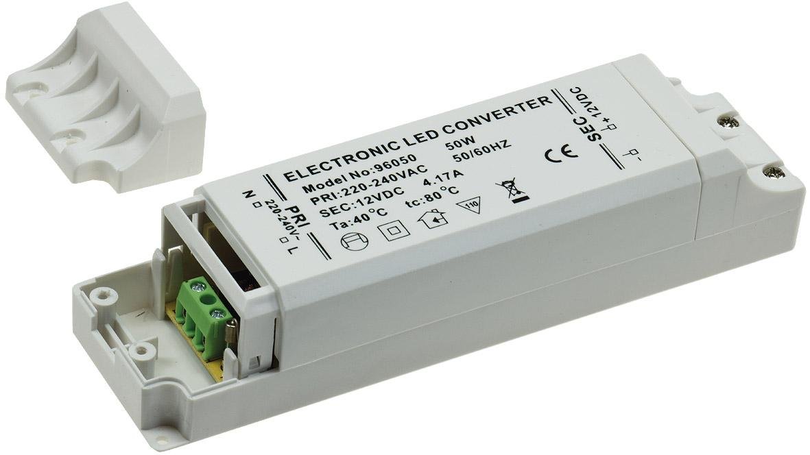 50W LED Transformator, max. 4,2A 12V DC, Trafo