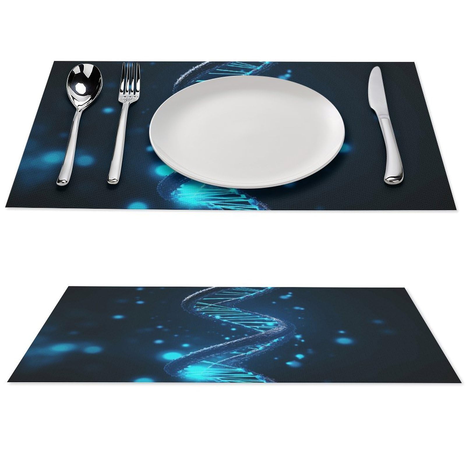 Set de table en PVC résistant à la chaleur bleu pour protéger votre table