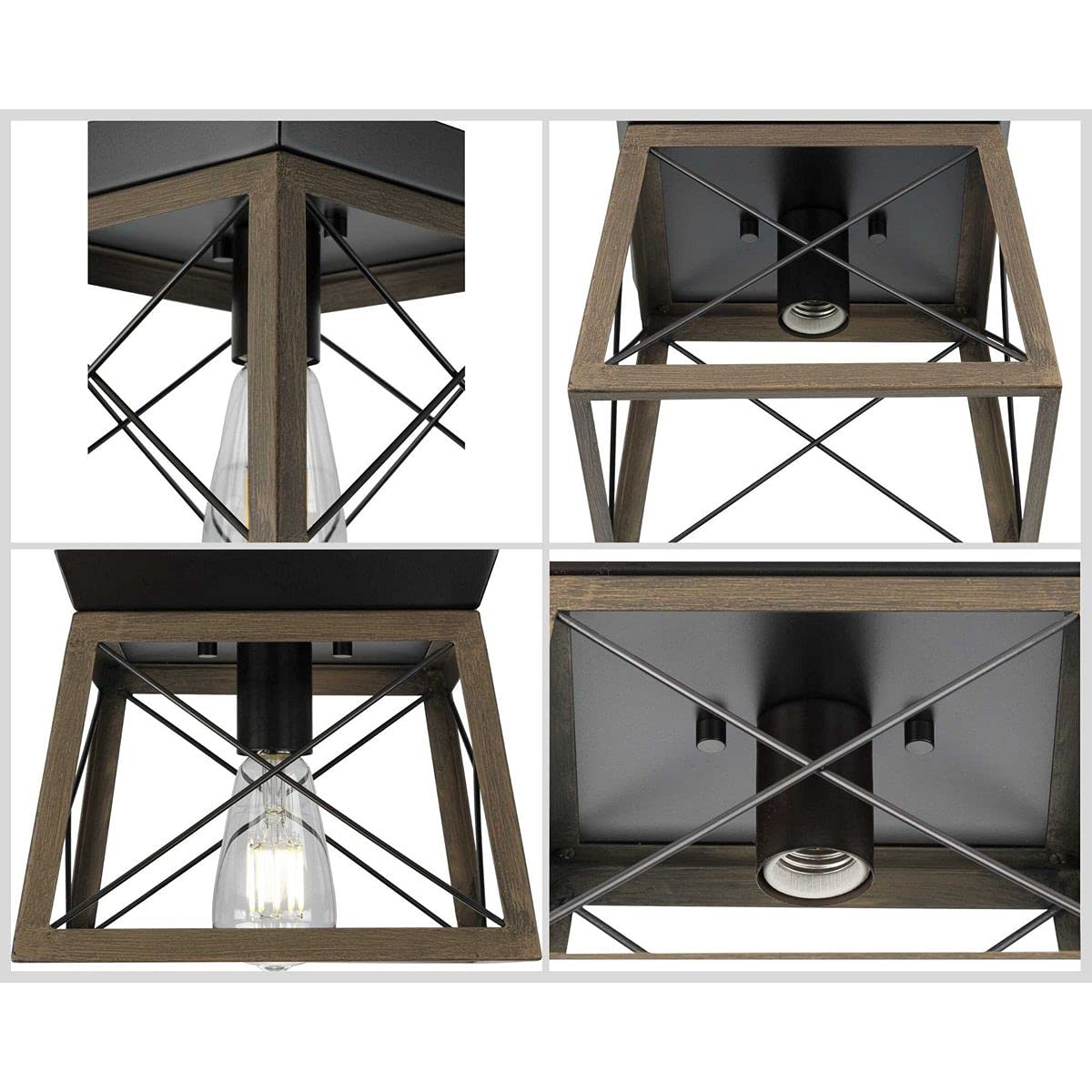 Farmhouse Flush Mount Ceiling Light 