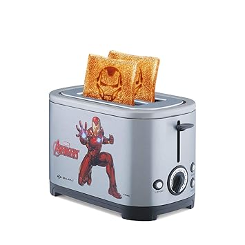 Bajaj Avengers 650W Pop-Up Toaster with Plate (Silver)
