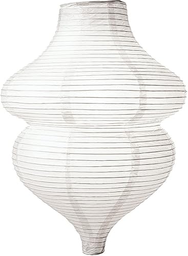 Luna Bazaar Beehive - Lámpara de papel con diseño de colmena (10.5 x 15 pulgadas, blanco) - Para bodas, fiestas y decoración del hogar