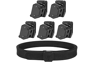KRYDEX IPSC USPSA IDPA 3-Gun Competition Belt with 5 Speedy Pistol Magazine Pouches