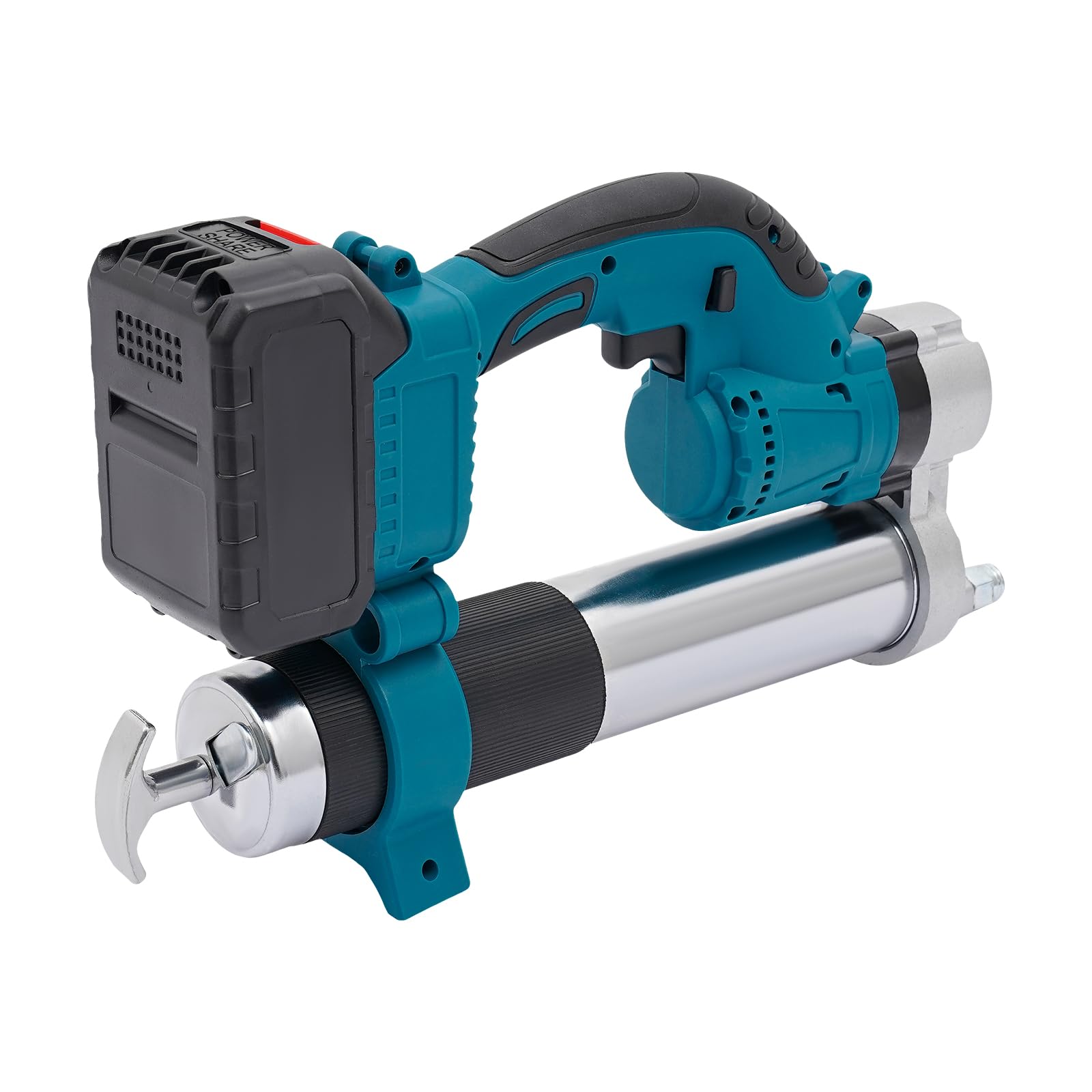 Grassatrice a batteria da 21 V, motore brushless da 300 W, 8500 PSI, 177 ml/min, 400 cc, 2 × batterie da 1,5 Ah, caricabatterie, pressa a cartuccia a batteria con bocchino per grassatrice e cartuccia
