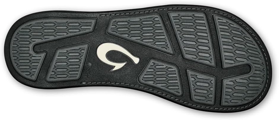 OLUKAI Tuahine Men's Waterproof Leather Sandals, Versatile Beach Flip Flops, Arch Support & Comfort Fit, Lightweight & Durable, Enhanced Grip & Traction - Image 6