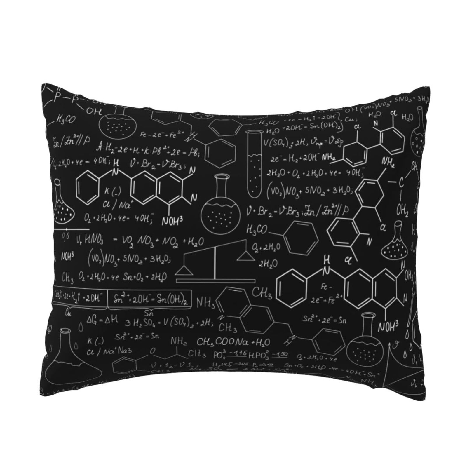 WSHFFILO Abstract Science Chemistry printed Pillow Case 20x26in Decorative pillowcase Throw Pillow Cover