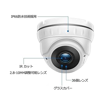 3台セット200万画素 AHD 超広角170度 赤外線 防水 ドーム 防犯カメラ Amazon.co.jp: TMEZON AHD監視カメラ ドーム型カメラ 200万高