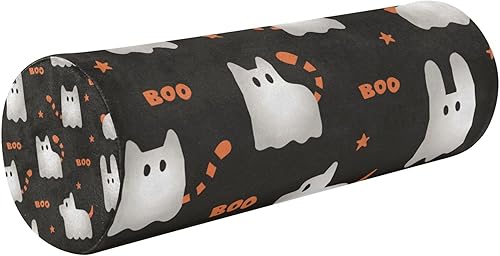Cute Cartoon Animals Round Bolster Pillow Neck Roll Pillow 17 Round Pillow Insert for Cervical Support Cylinder Cervical Pillow