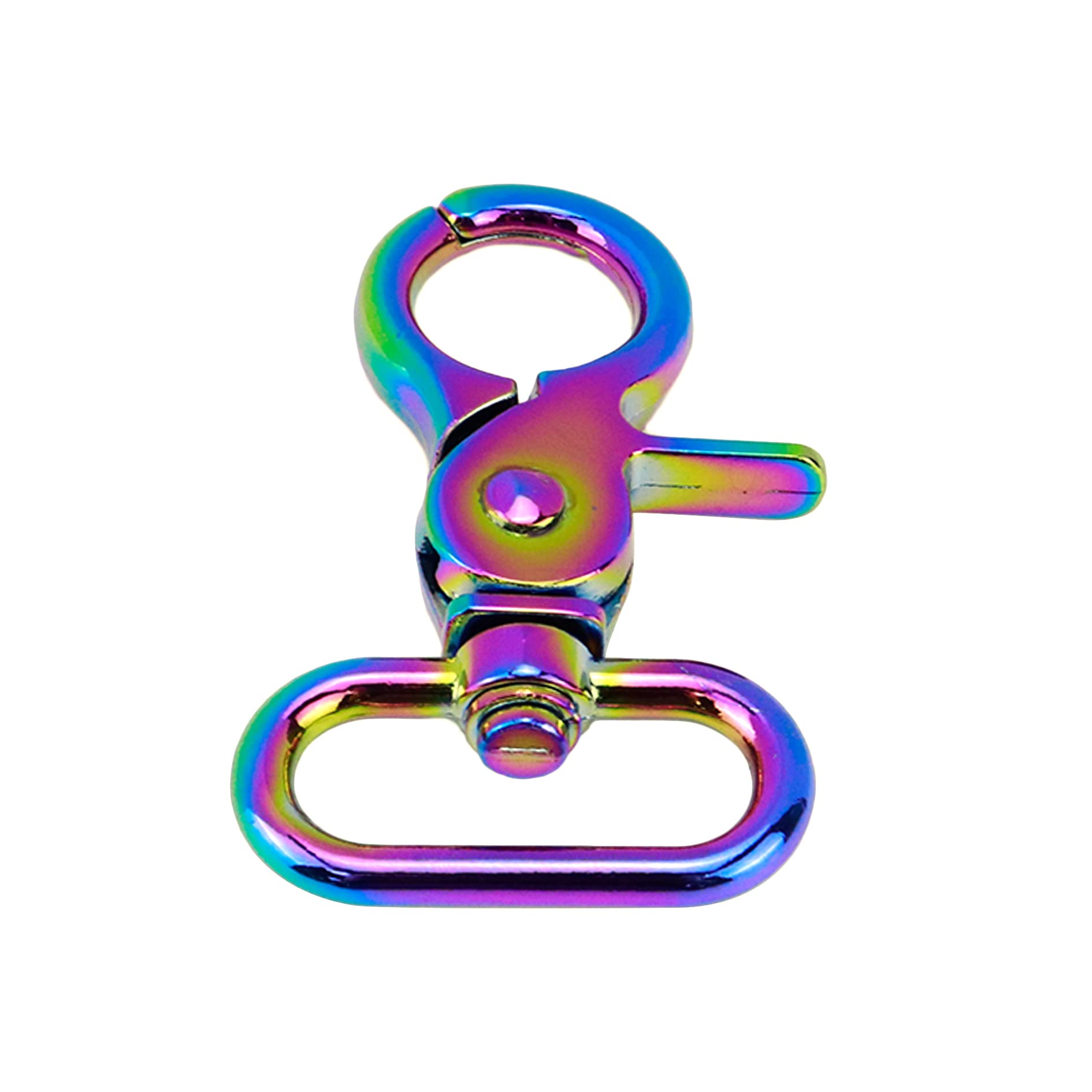 Coshar 6 Pcs Swivel Snap Hooks Claw Clasp Oval Swivel Trigger Clips Strap Buckle Fastener for Straps Bags Belting Leathercraft DIY Sewing(1 Inch,