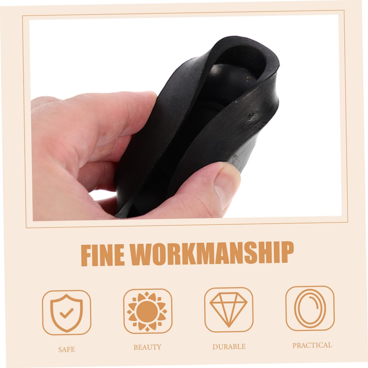 NUOBESTY 3Pcs Rubber Pitcher Pump Cups Manual Water Pump Parts Durable Replacement Valve Seal Repair Kit