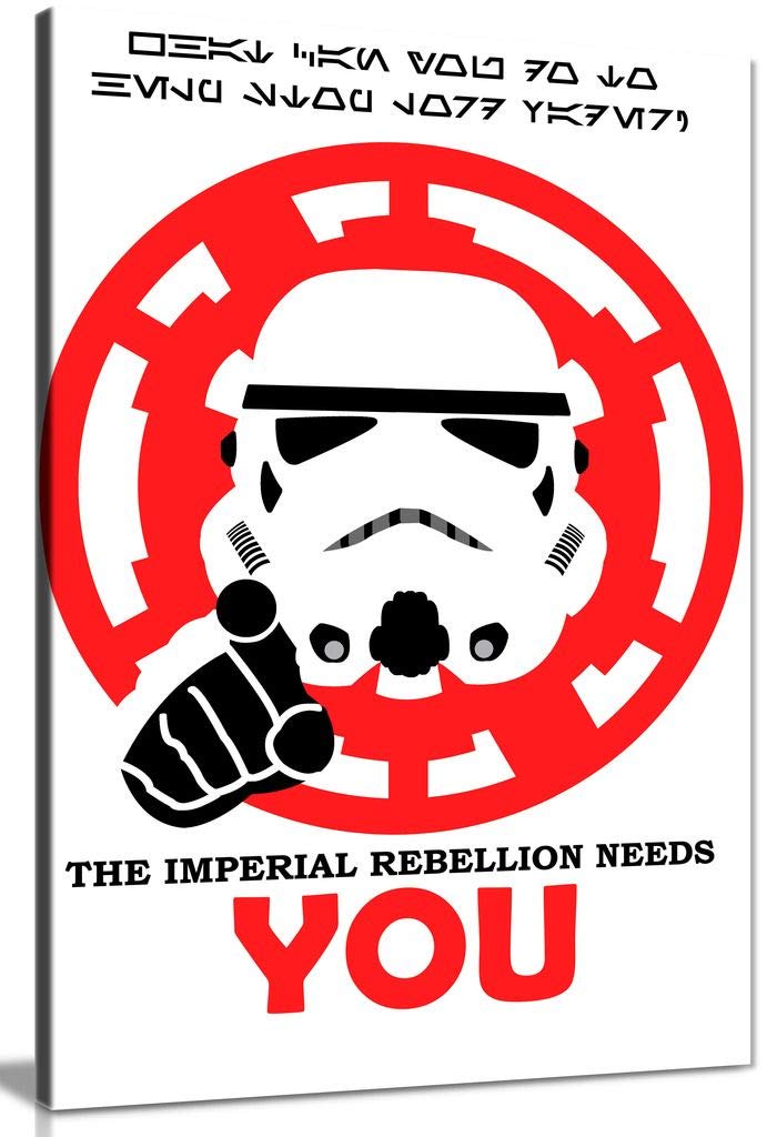 Star Wars Pop Art Rebellion Needs You, stampa artistica su tela, 30 x 20 cm