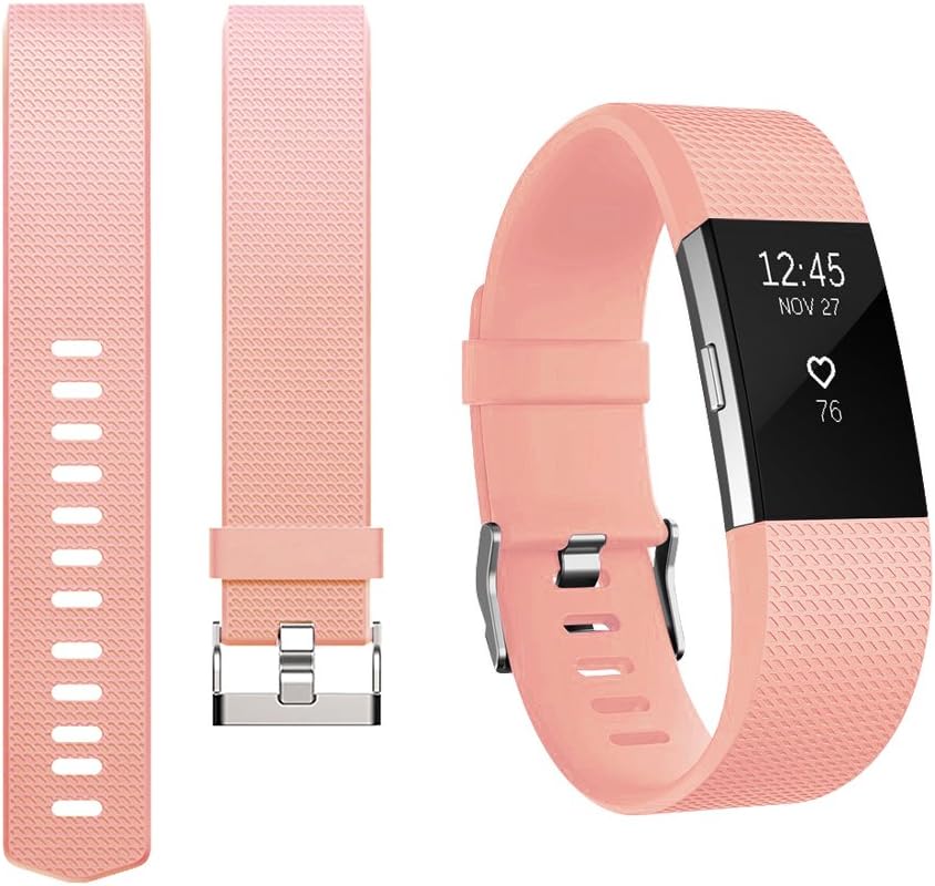 Vancle Replacement Bands Compatible for Fitbit Charge 2, Classic & Special Edition Adjustable Sport Wristbands for Women Men