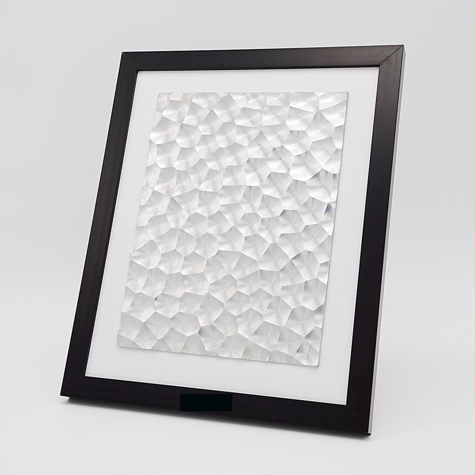 Marco De Fotos con Efecto De Luz Holográfica Dinámica, Adorno Martillado con Luz 3D, Adorno De Escritorio con Efecto Iridiscente, Creativo De Cumpleaños O para