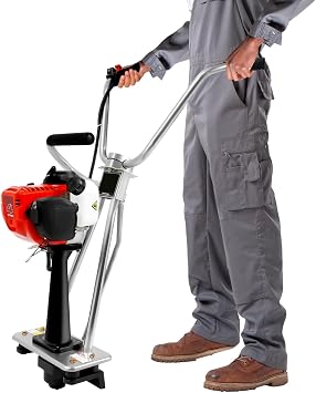 Bepritm 4-Stroke 35.8CC Gas Concrete Power Screed, 900W Commercial Gas Concrete Power Screed Motor with Fuel Tank, for 3.2-16ft Rulers, Construction Sites Without Ruler