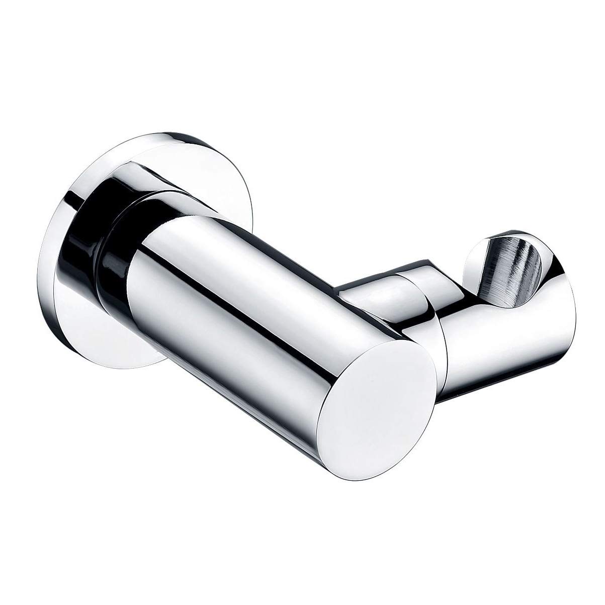 Nes Home | Bathroom Brass Round Wall Mounted Elbow Shower Handset Bracket Holder
