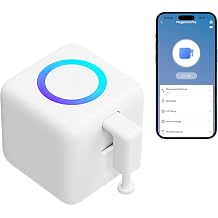 Fingerbot Pro Smart Button Pusher, Bluetooth Robot Button Presser for Light Switch and Coffee Maker, App Timer and Schedules, Touchless Trigger, RGB Halo Light Ring, Works with Smart Life App