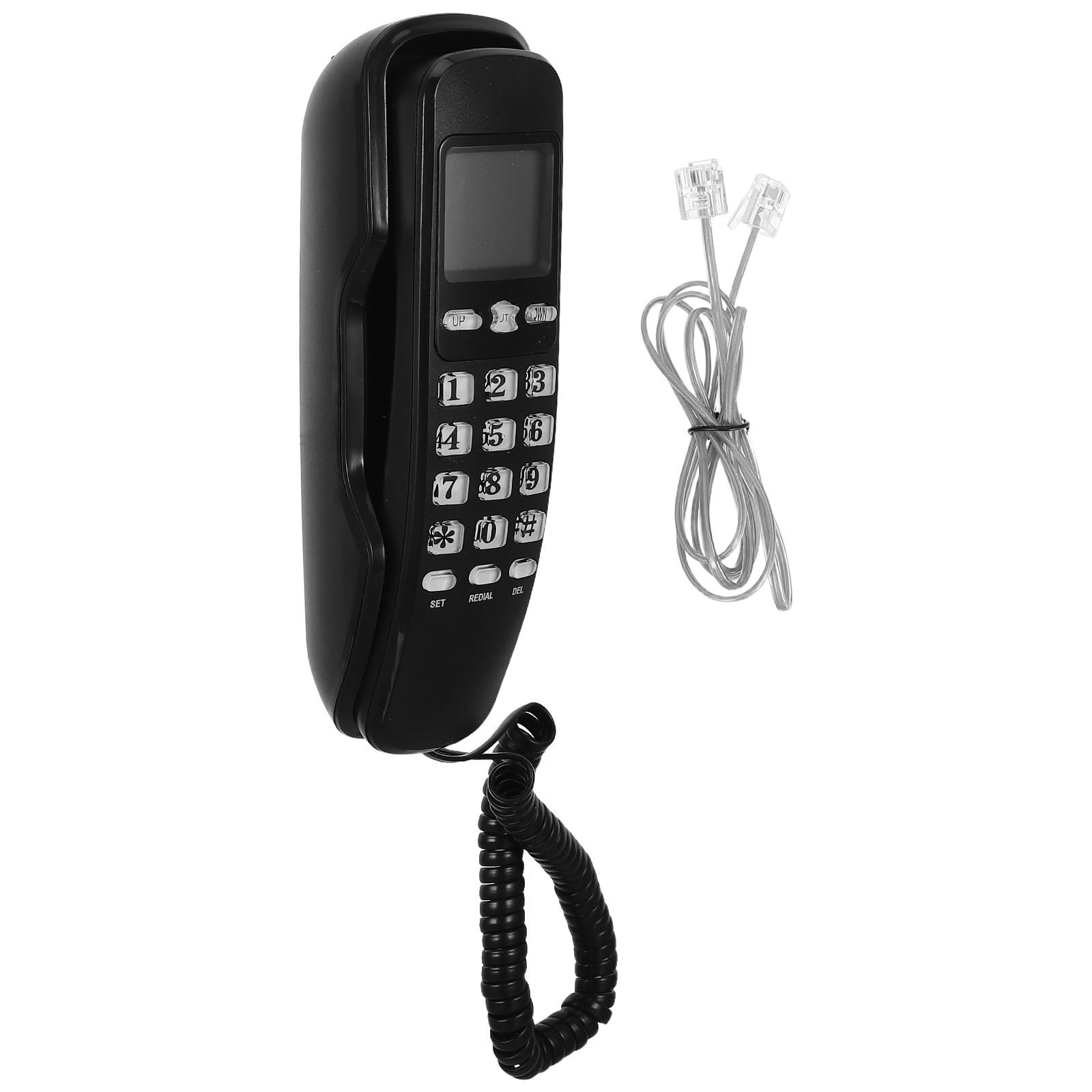 Teléfono de mesa con cable teclas grandes e identificador llamadas marca Hemobllo 8