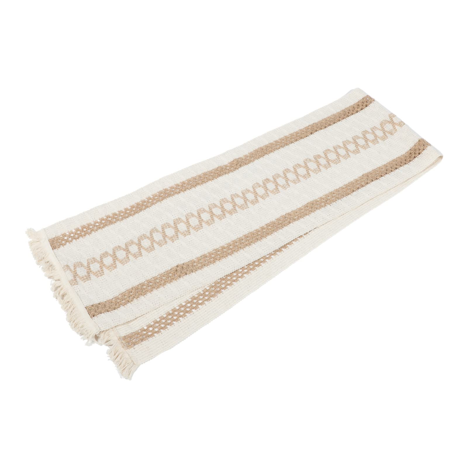 Nappe et chemin de table tissé en coton de qualité supérieure pour décoration de salle à manger