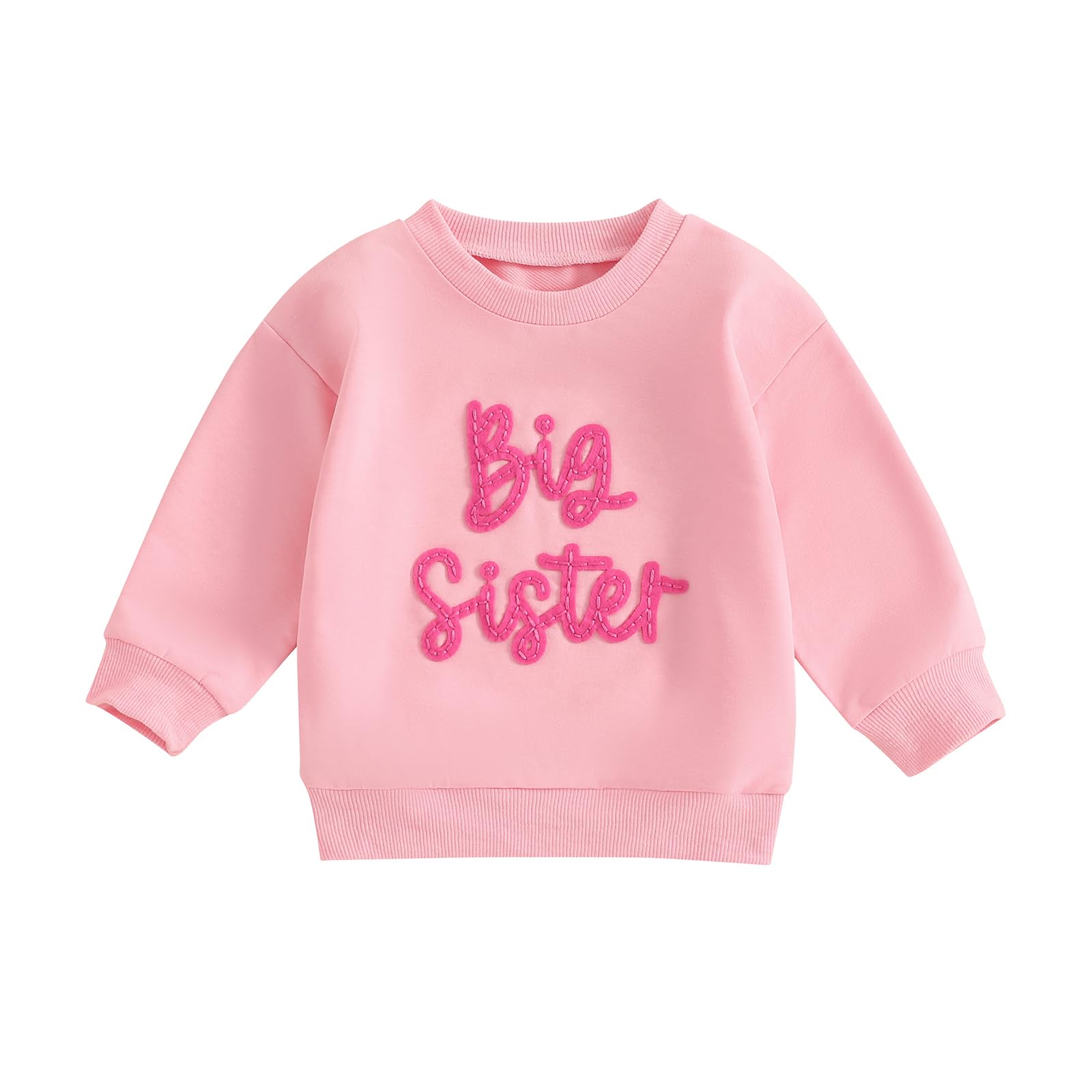 Big Sister Maglione Felpa Manica Lunga T Shirt Top Bambino Ragazza Primavera Autunno Vestiti
