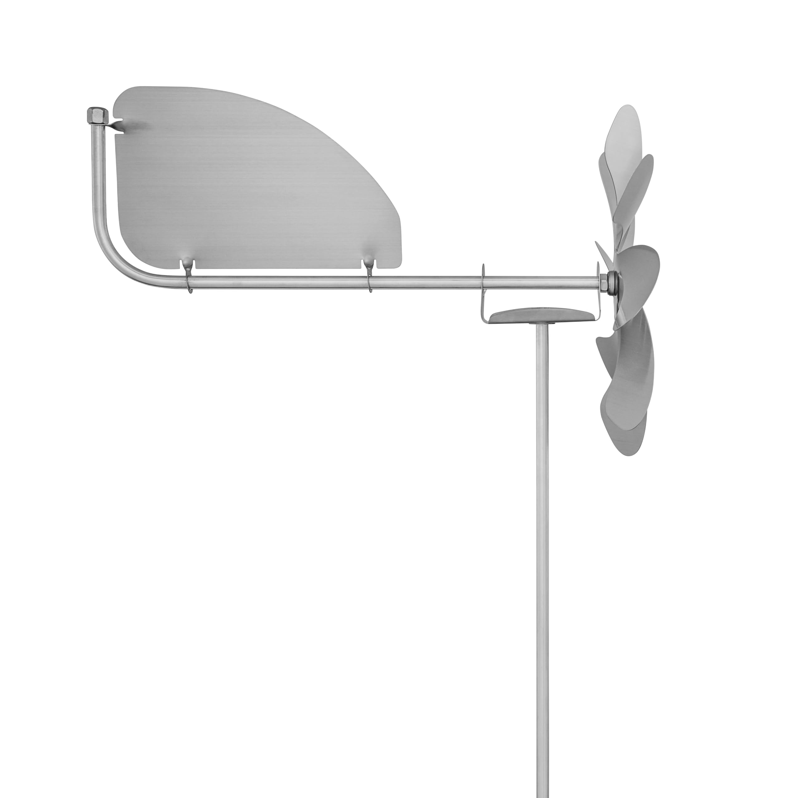 steel4you Speedy20 plus - Molinillo de acero (rotor de 20 cm de diámetro, rodamiento de bola, con veleta que gira hasta 360°)