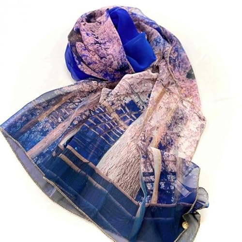 [マルナカ商事株式会社]京都スカーフ 「祗園しだれ桜 〜円山公園〜」 1枚