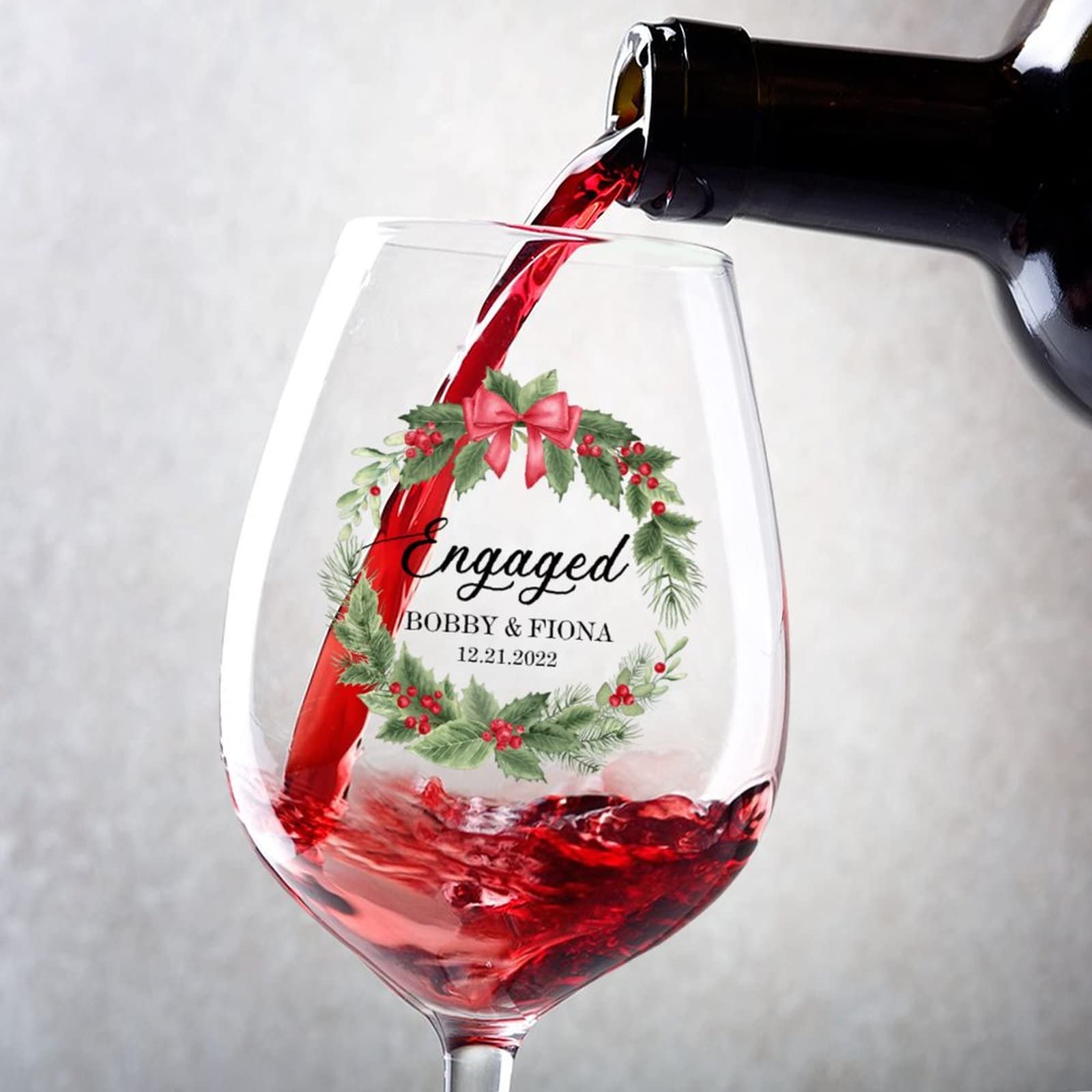 Verres à vin de fiançailles durables 481,9g pour immortaliser votre grand moment en 2023