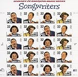 USPS Legends of American Music Series Songwriters (Howard Arlene, Johnny Mercer, Dorothy Fields, Hoagy Carmichael) (Sheet of 20) 32 Cent Postage Stamps 1996 Scott #3100-3103
