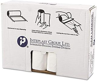 Inteplast VALH3340N16 High-Density Can Liner, 33 x 39, 33gal, 14mic, Clear, 25/Roll, 10 Rolls/Carton