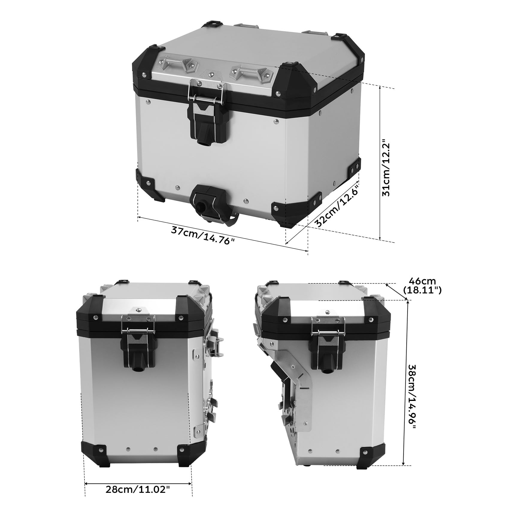 TCMT Bauletto laterale per bauletto laterale adatto per BMW R1200GS/R1200GS Adventure 2013-2018 R1250GS/R1250GS Adventure 19-24 F850GS/F850GS Adventure 17-22 F900GS/F900GS Adventure 23-25