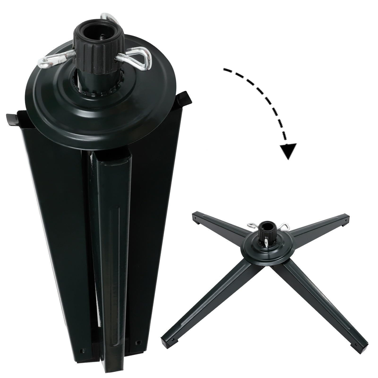 Soporte Metálico Plegable para Árbol de Navidad de Hierro, 1.26