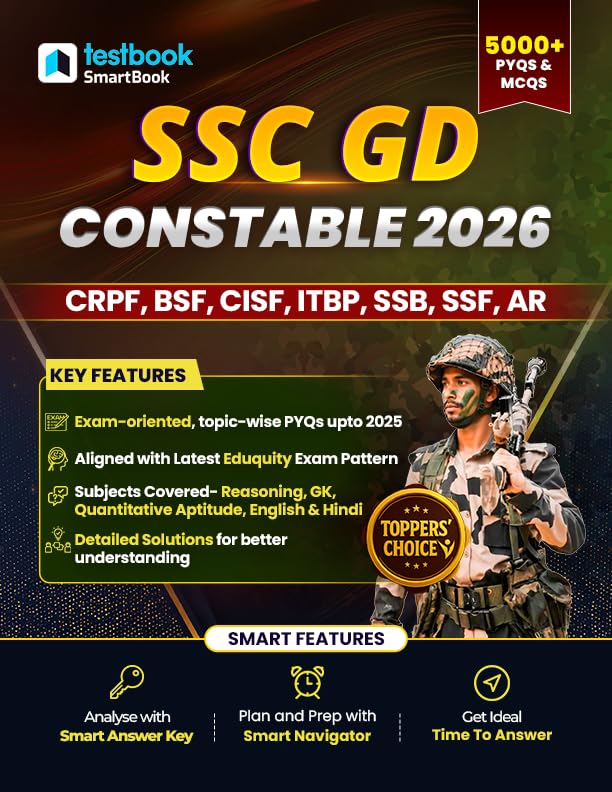 SSC GD Constable 2025 - Maths, Reasoning, English, General Knowledge in English Medium | 5000+ Chapterwise PYQs