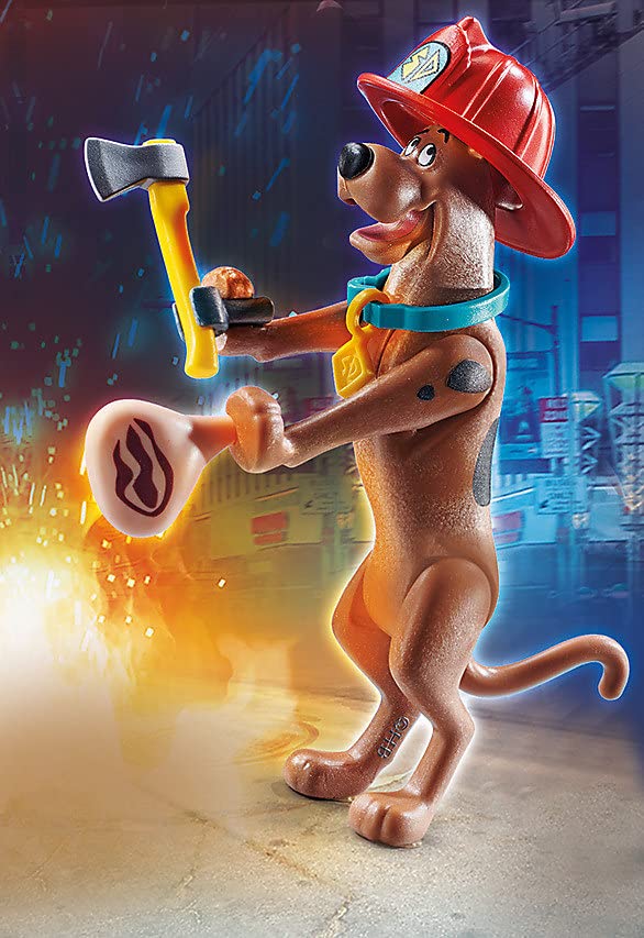 Playmobil SCOOBY-DOO! 70712 Collectible Firefighter Figure, for Children Ages 5+, Multicolored - Image 2