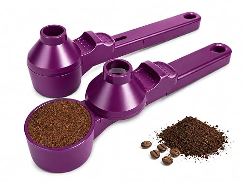 2 Pack Coffee Scoop and Funnel, 2 Tbsp Measuring Spoon